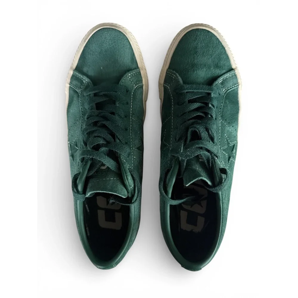 Converse CONS One Star Pro‎ Green Suede Skate Shoes Mens Low Top Sneakers - Picture 4 of 7